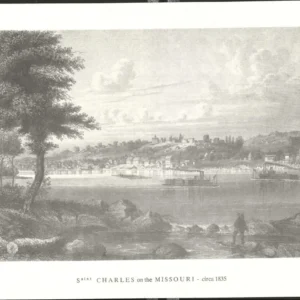 Print (Black & White): Saint Charles on the Missouri